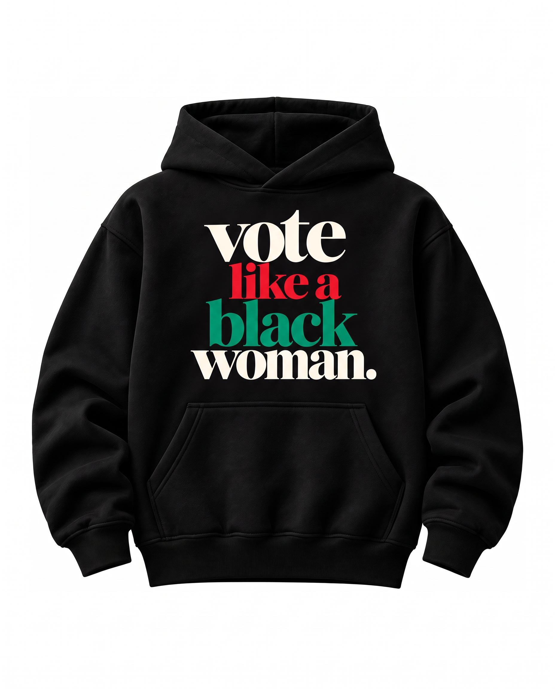 Vote Like a Black Woman label graphic