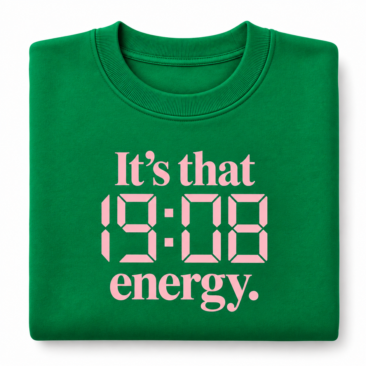 19:08 Energy Crewneck Kelly Green