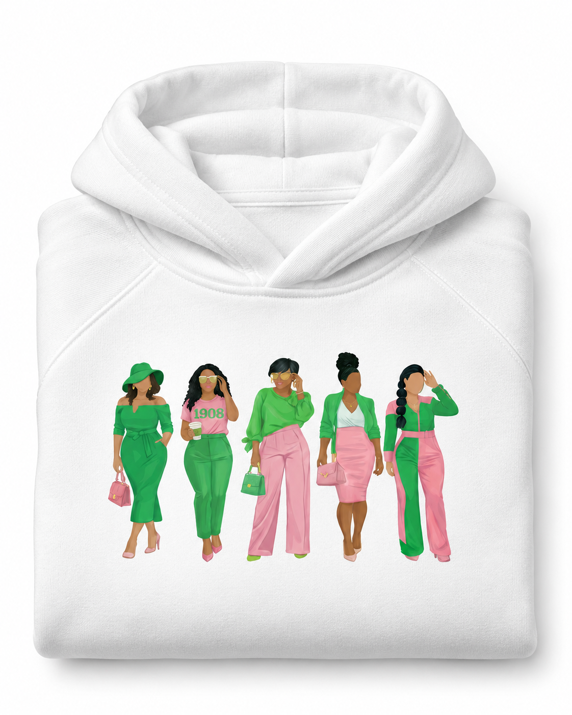 Pink and Green Collective Hoodie