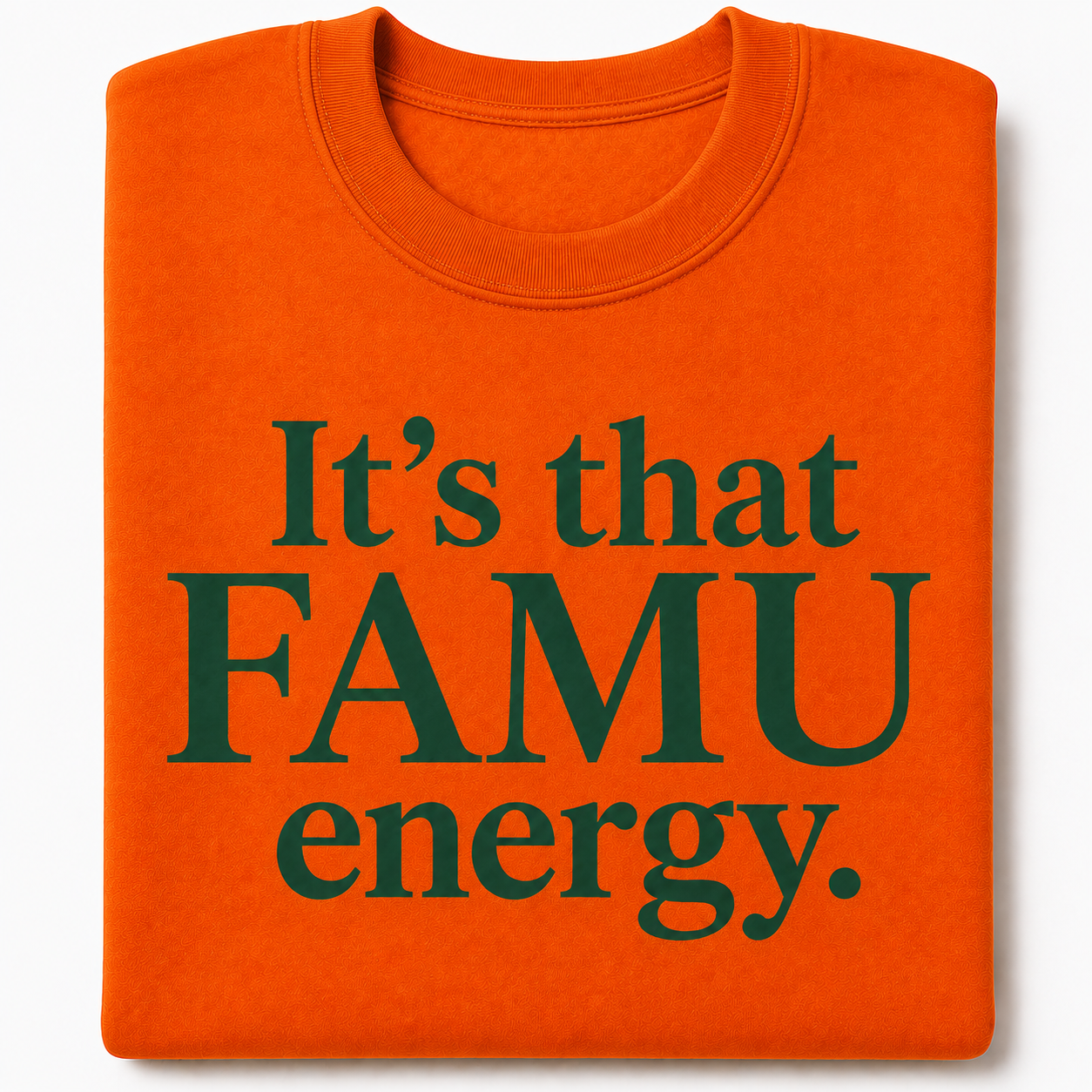 FAMU Energy Crewneck Orange