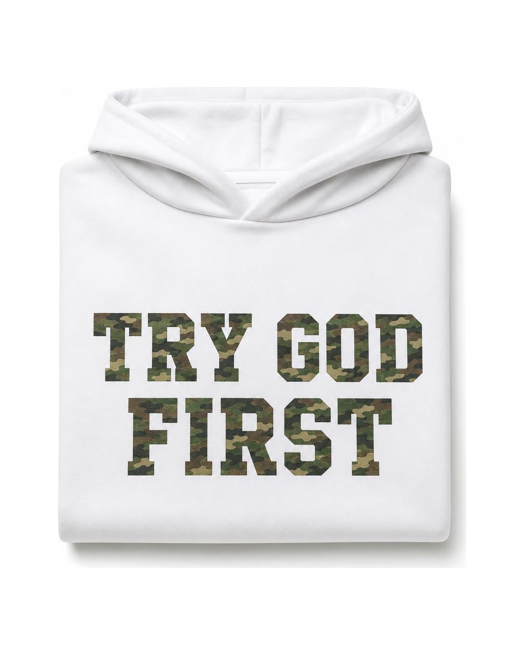 Try God First Camo Hoodie